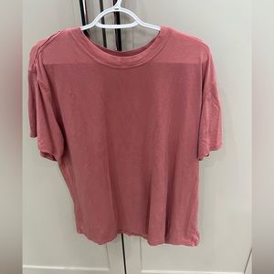 lululemon all yours cotton T-shirt dusty rose size 12
